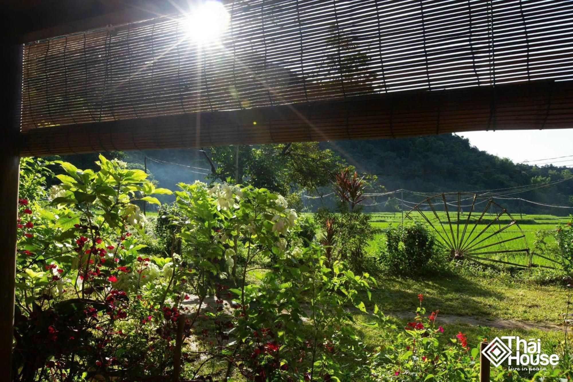 Thai House Pu Luong - Century Old Stilt House With Terrace Views Huong Ba Thuoc Dış mekan fotoğraf